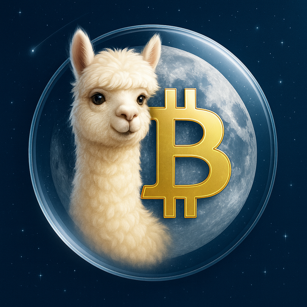 Moonrun App Icon - Bitcoin and Moon Phases